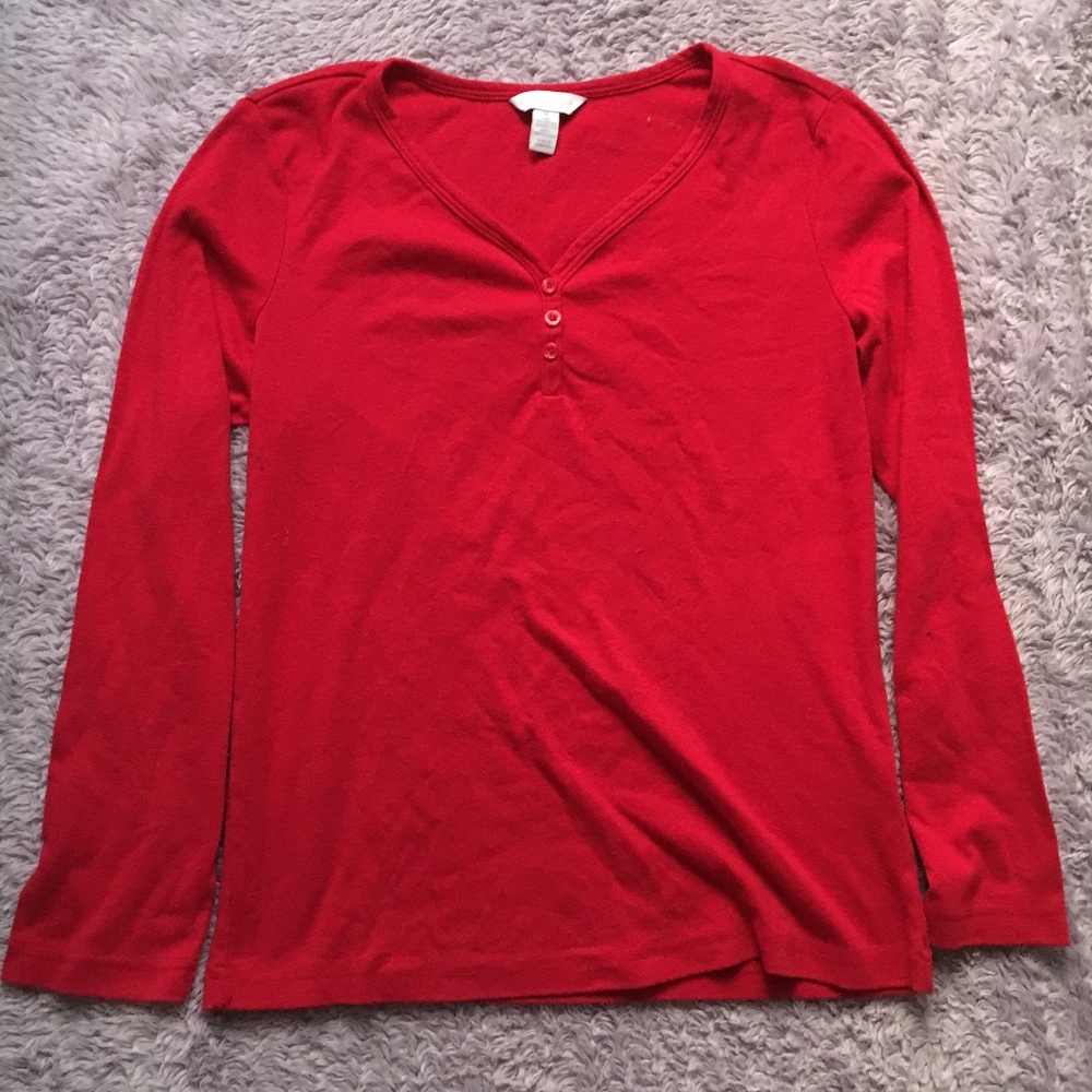 NWOT Charter Club Intimates Synched RedSleep Shirt